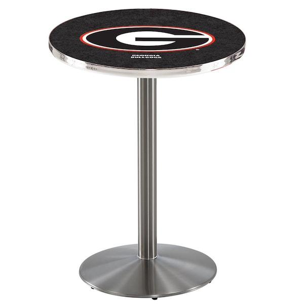 42" Stainless Steel Georgia "G" Pub Table